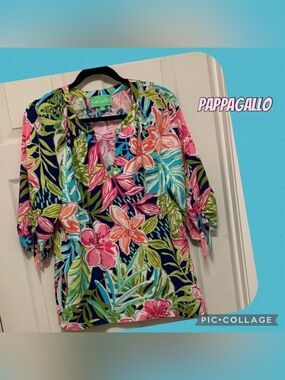 M tropical print blouse​